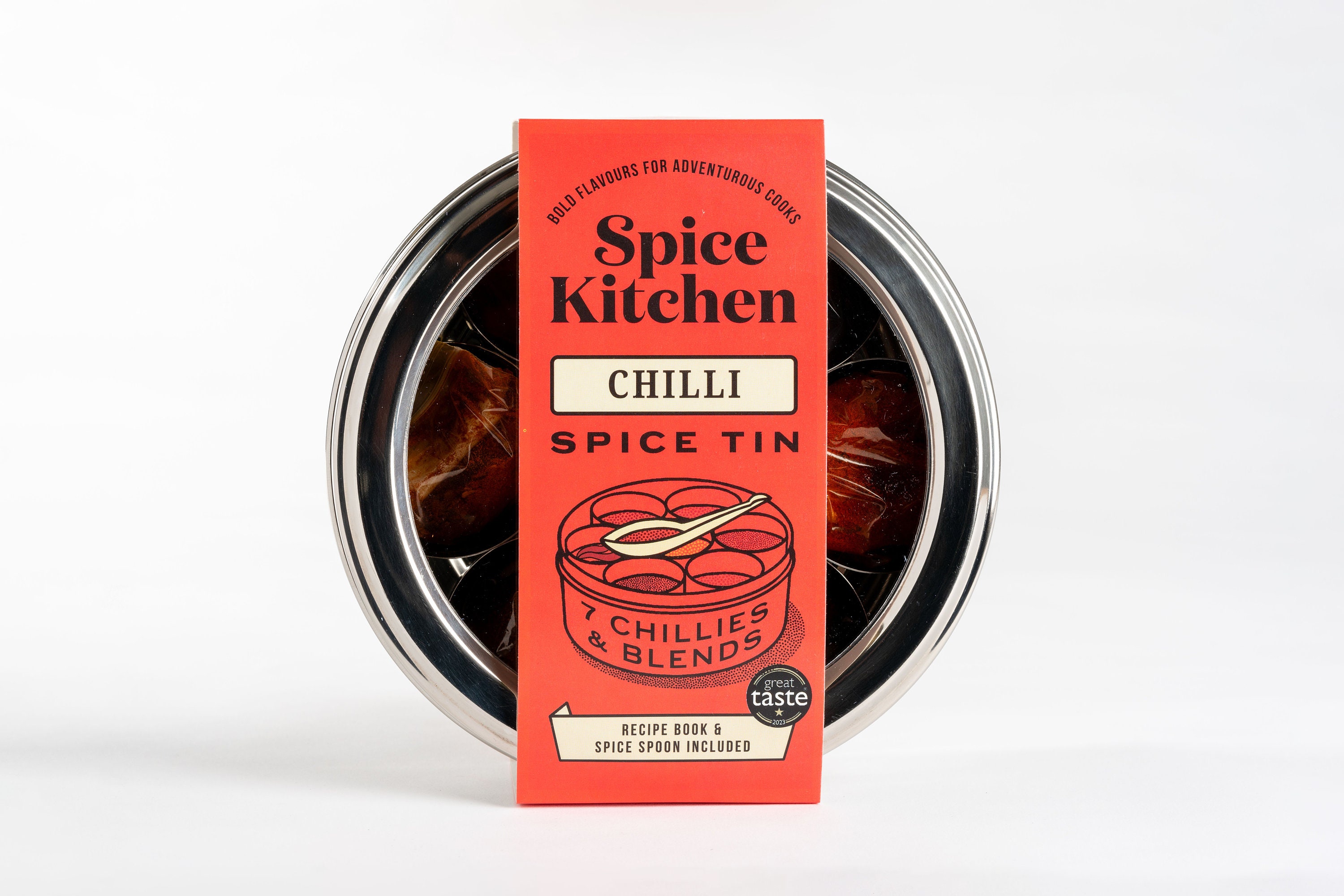 thumbnail image 2 of Spice Kitchen International Chilli Collection Gift Set - 7 Chillies In Steel Tin With Sari Wrap 2 of 4