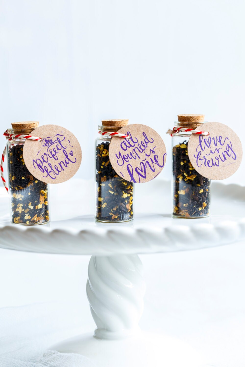 Wedding Favours Tea In 8ml Glass Bottle Edible Wedding Etsy Uk