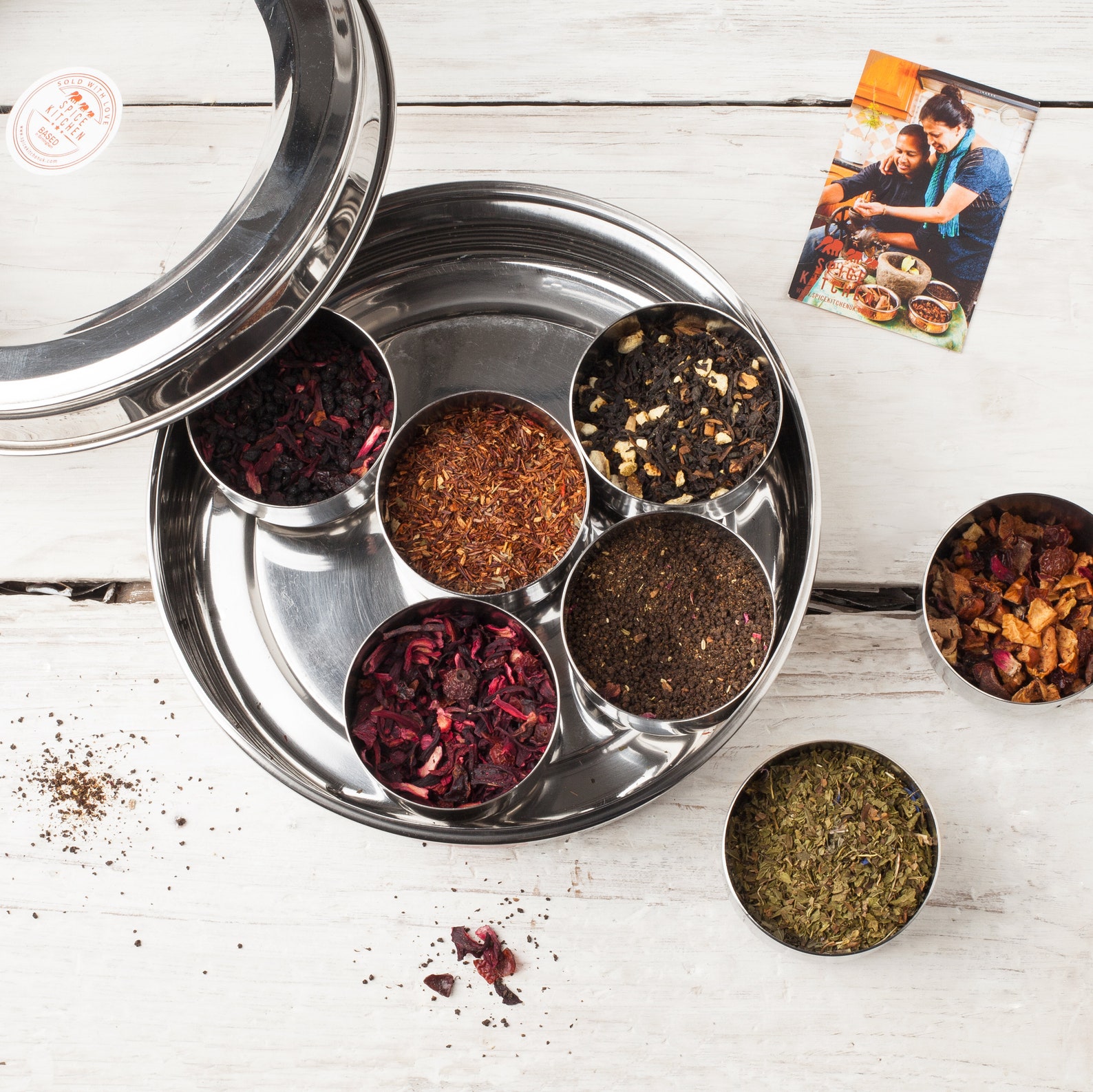 Spice Kitchen 7 Loose Leaf Tea Collection with Stainless Steel Etsy