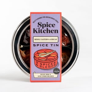 Spice Kitchen African & Middle Eastern Spice Tin with 9 Spices - Gift Food