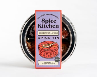 Spice Kitchen African & Middle Eastern Spice Tin with 9 Spices - Gift Food