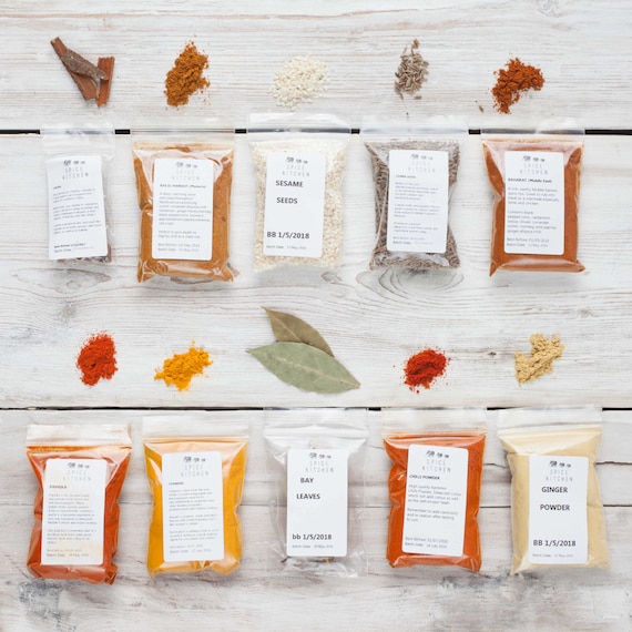 Ten Moroccan Spices - Tagine Spices - Ras El Hanout - Baharat - Gift for Foodie - Gift for Chef - Morocco Spices - fresh blended spices