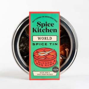 Spice Kitchen 9 World Spice Blends & BBQ Rubs Spice Tin