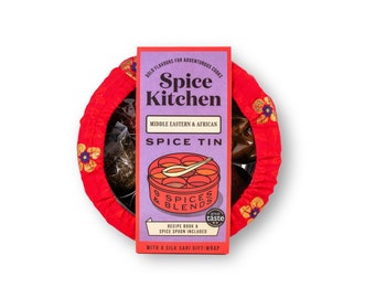 Spice Kitchen African & Middle Eastern Spice Tin with Silk Sari Giftwrap