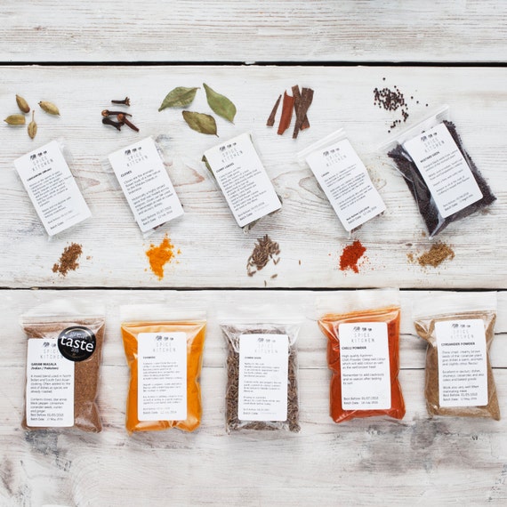 Nine Indian Spices - Curry Spices - gift for chef - gift for curry lover - Spices & Seasonings - curry kit - Vegetarian Vegan - Food Gift