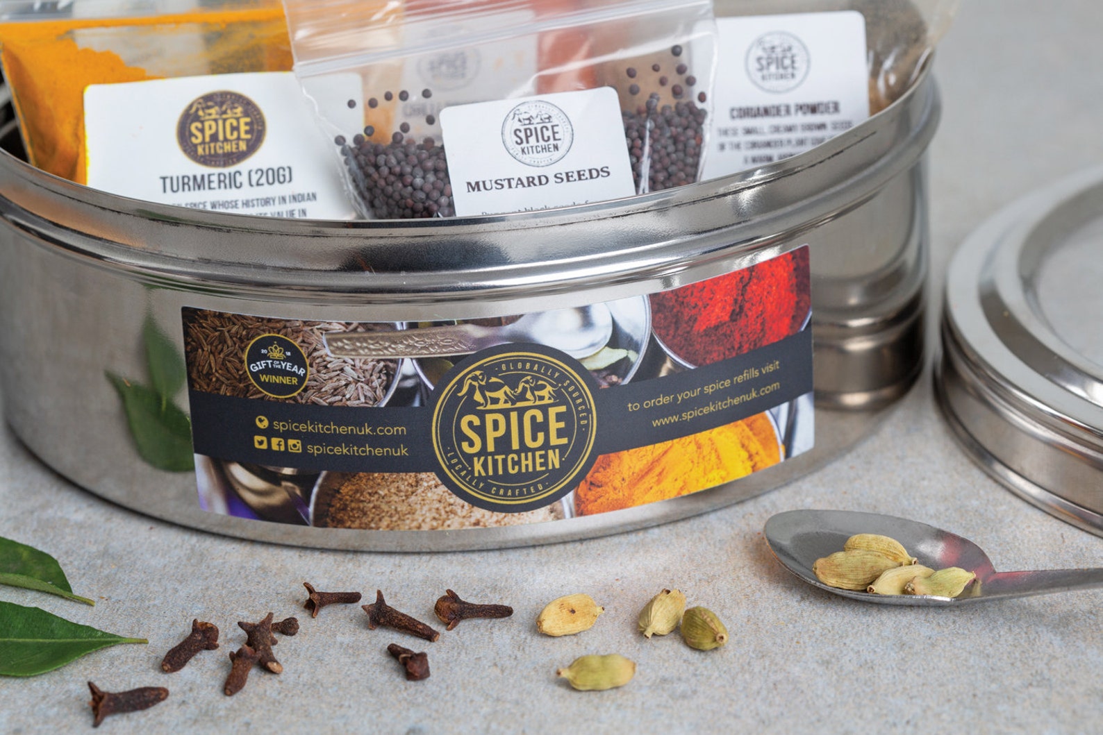 Indian Masala Dabba Spice Tin Masala Dubba Spice Tin Etsy