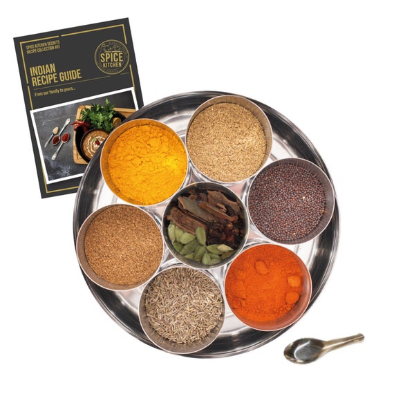Indian Spice Tin Masala Dubba Spice Tin Spice Set Gift for Foodie