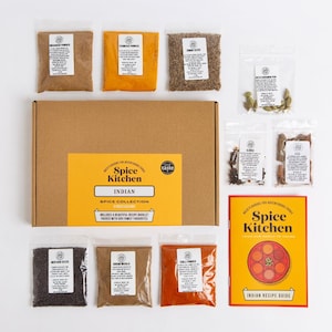 Indian Spice Kit – 9 Curry Spices, Garam Masala, Recipe Guide image 2