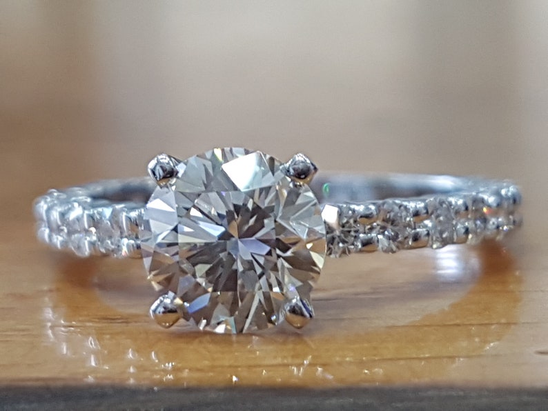 2.30ct VVS Diamond Engagement Ring Natural Diamond Ring Real Etsy