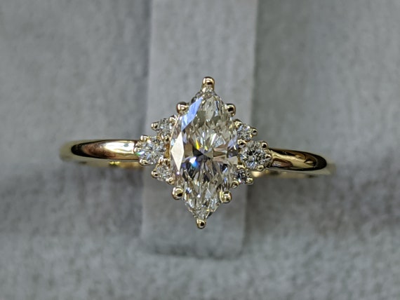 3 4 Carat Marquise Diamond Ring Marquise Cut Engagement Ring