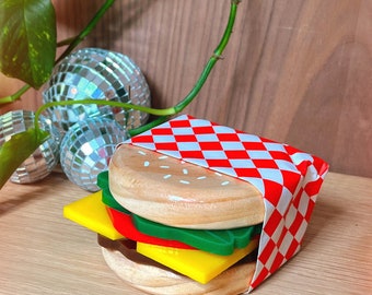 Burger coaster set