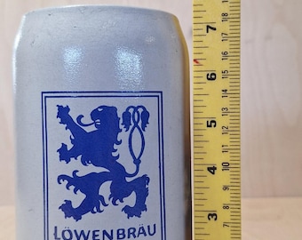Lowenbrau Munich pottery beer mug