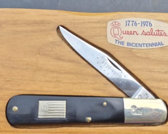 1776 to 1976 Queen salutes bicentennial pocket knife