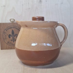 vintage pottery tea with lid