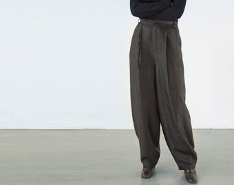 Pantskirt Japanese Diaper Pants. Skants Skirt Pants 063---Gambiered Canton Silk Gauze Harem Pants Watered Gauze Thai Pants
