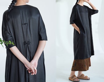 D238---Mud Silk / Gambiered Silk / Tea Silk / Canton Silk Button Down Shirt, Cardigan Blouse, Chinese Jacket, Made to Order.