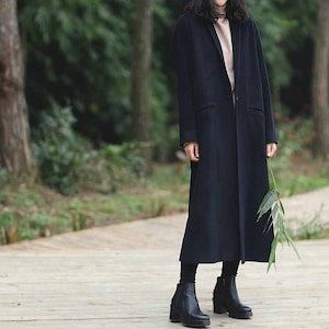 semoh” Italian Wool Old Coat Black” | Lapel online store