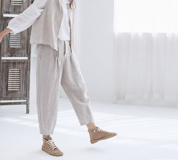 未使用 23SS TODAYFUL Tuck Linen Trousers 36 レディース