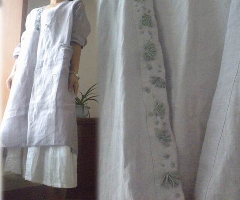 001Women's Gray Linen Dust Coat Duster Cardigan Coat Etsy