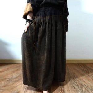 X235---Mud Tussar Silk Skirt, Gambiered Silk / Canton Silk Winter Skirt, Made to Order.