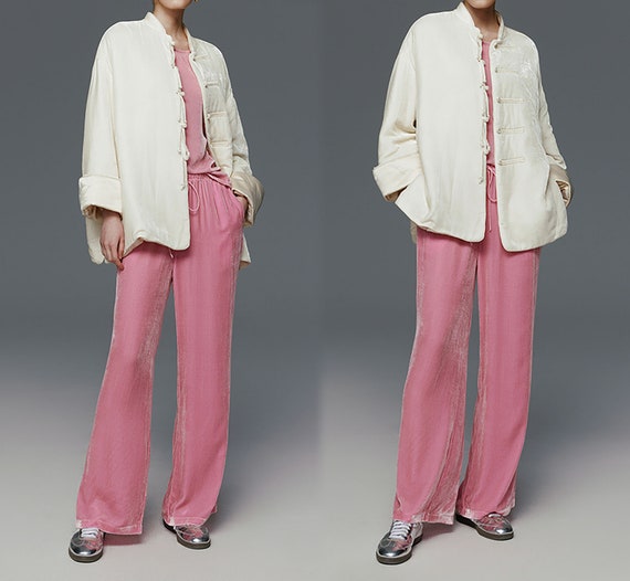 【COSYHARU】Pocket China Crop Jacket Pocket China Crop Jacket - COSYHARU | 60% - Asian Fashion