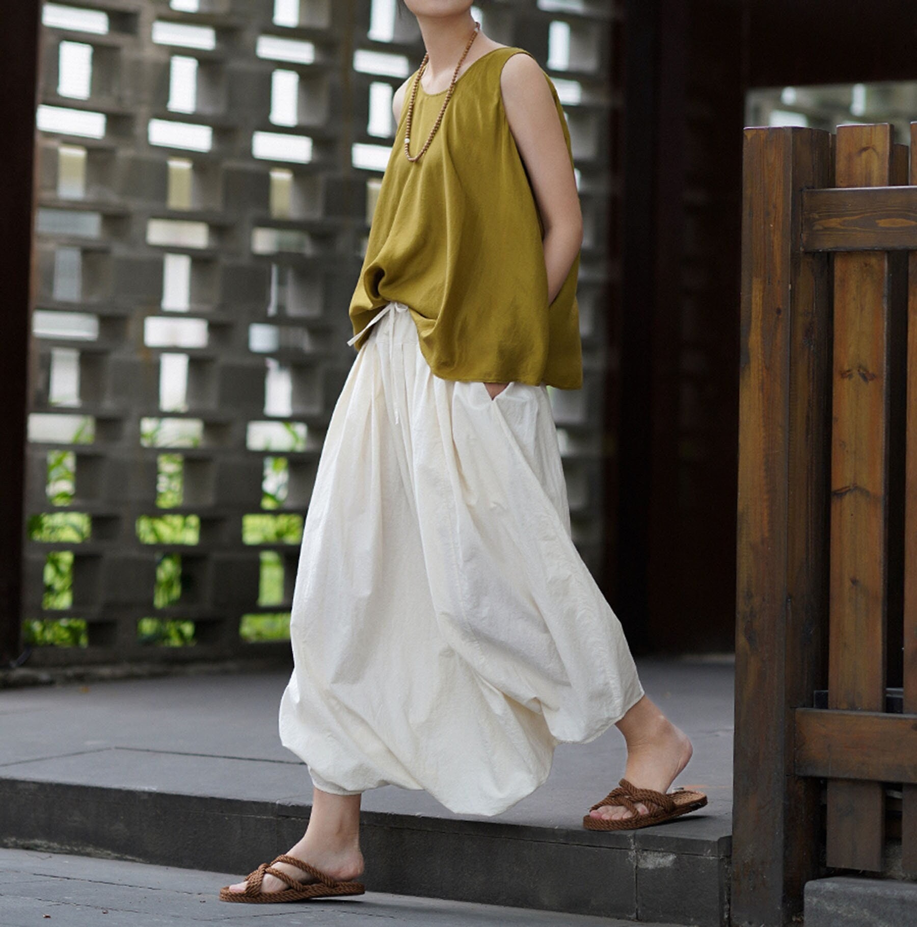 Japanese Linen Skirt Women Etsy