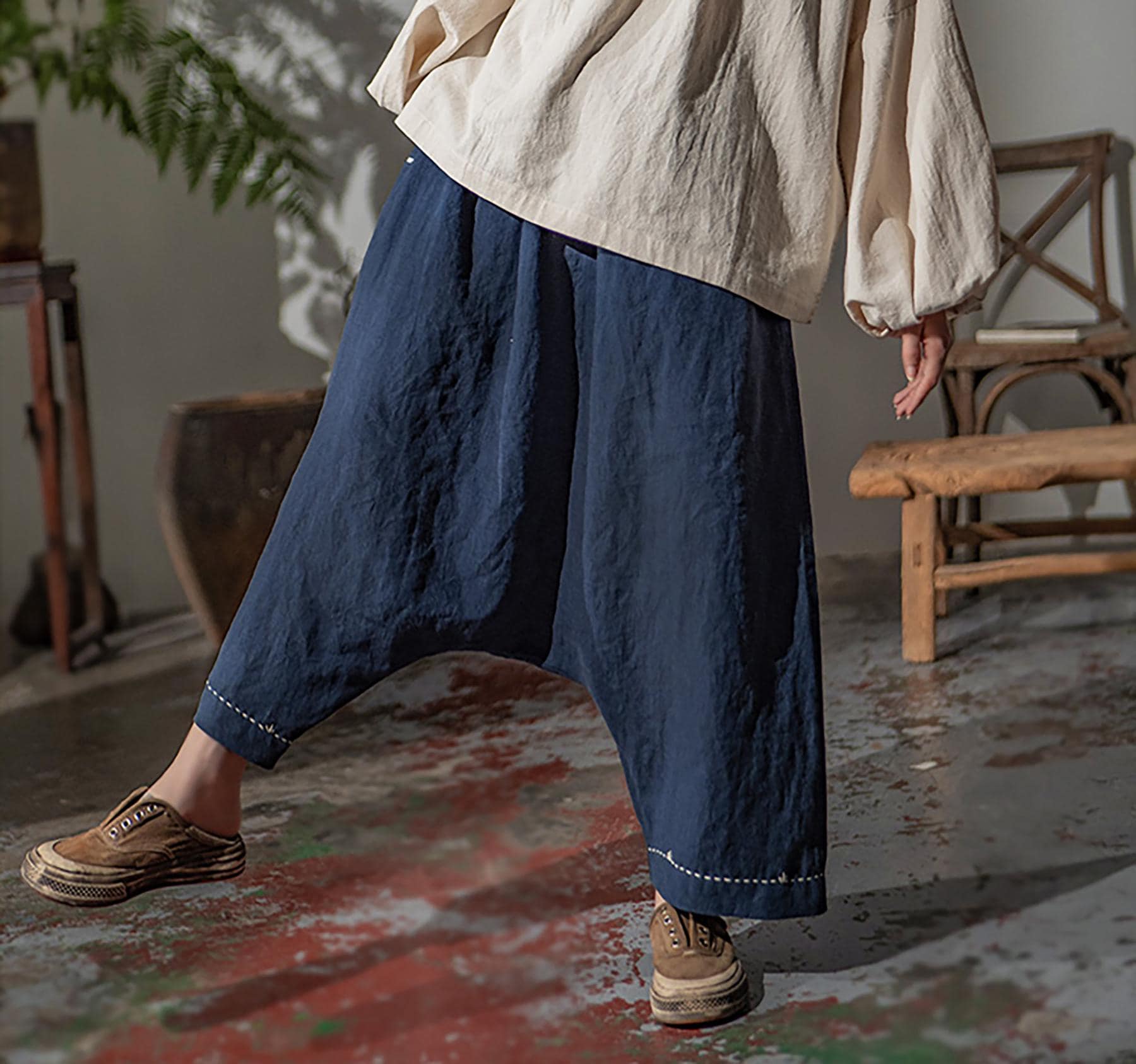 2002AW Y’s sweat sarouel easy pants Sarouel Pants - Etsy