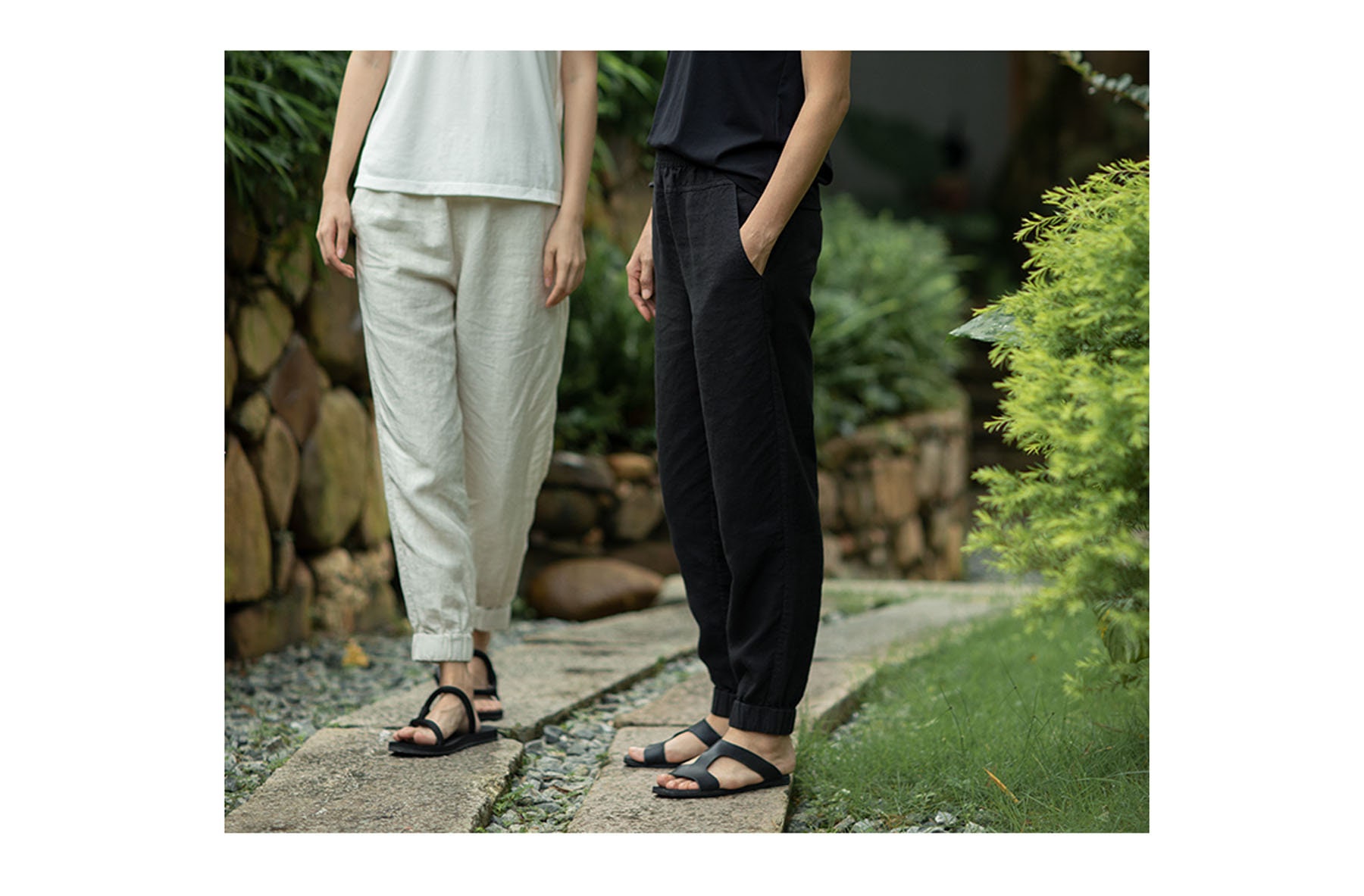 linen jogging pants