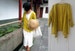 224---Yellow Linen Gauzy Kimono Jacket, Linen Gauzy Top /  Blouse / Kimono /Blazer, Zen Clothing. 