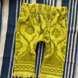 Vintage Terrycloth Towel Harem Pants Baby Toddler Kids Harem Pants Custom