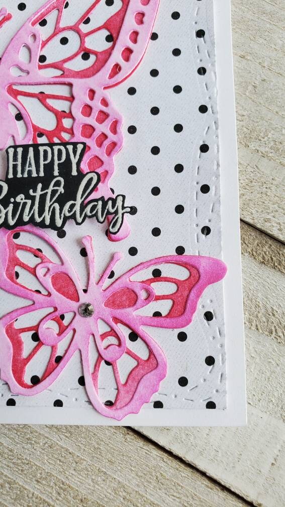 Handmade Stampin up Butterfly Birthday Card, Sending You Thoughts - Etsy