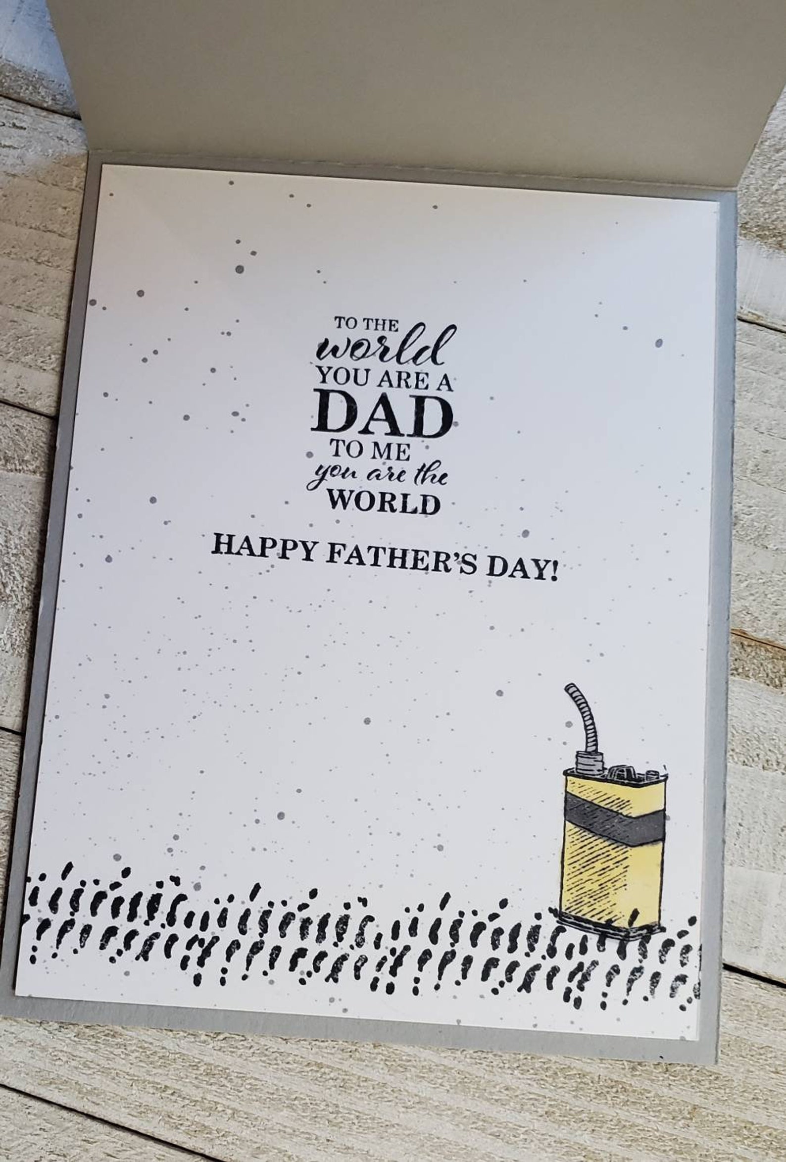 Handmade Stampin up Father's Day Card, Geared up Garage,card for Him ...