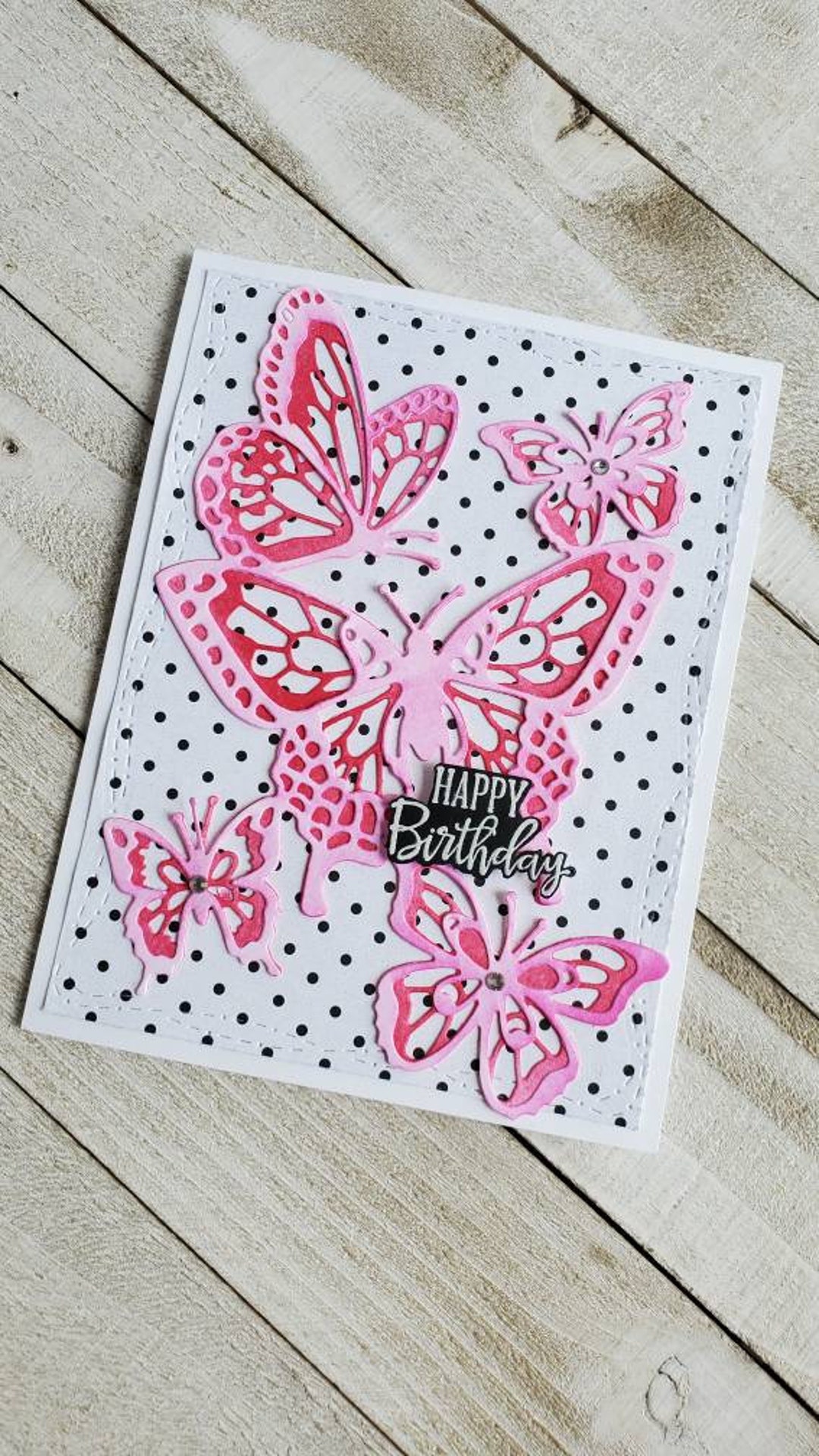 Handmade Stampin up Butterfly Birthday Card, Sending You Thoughts - Etsy