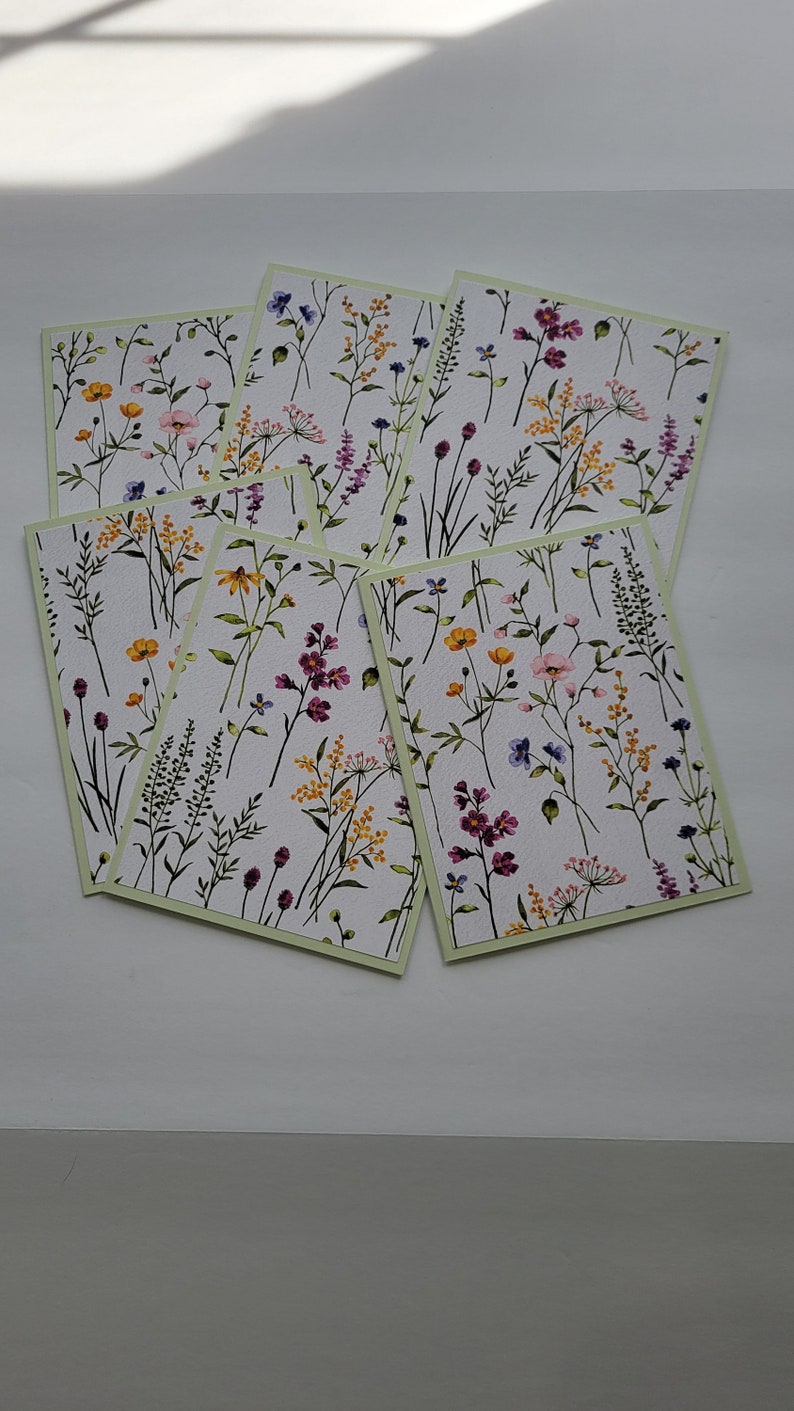 Handmade Note Cards- Set of Six /stampin Up - Etsy