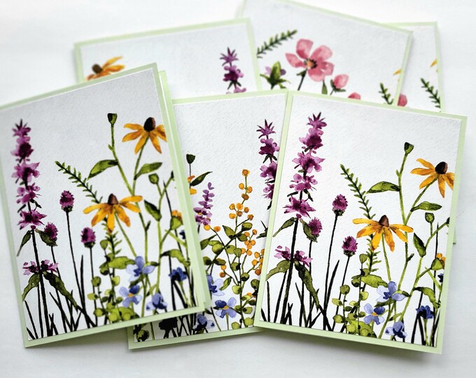 Handmade Note Cards- Set of Six /stampin Up - Etsy