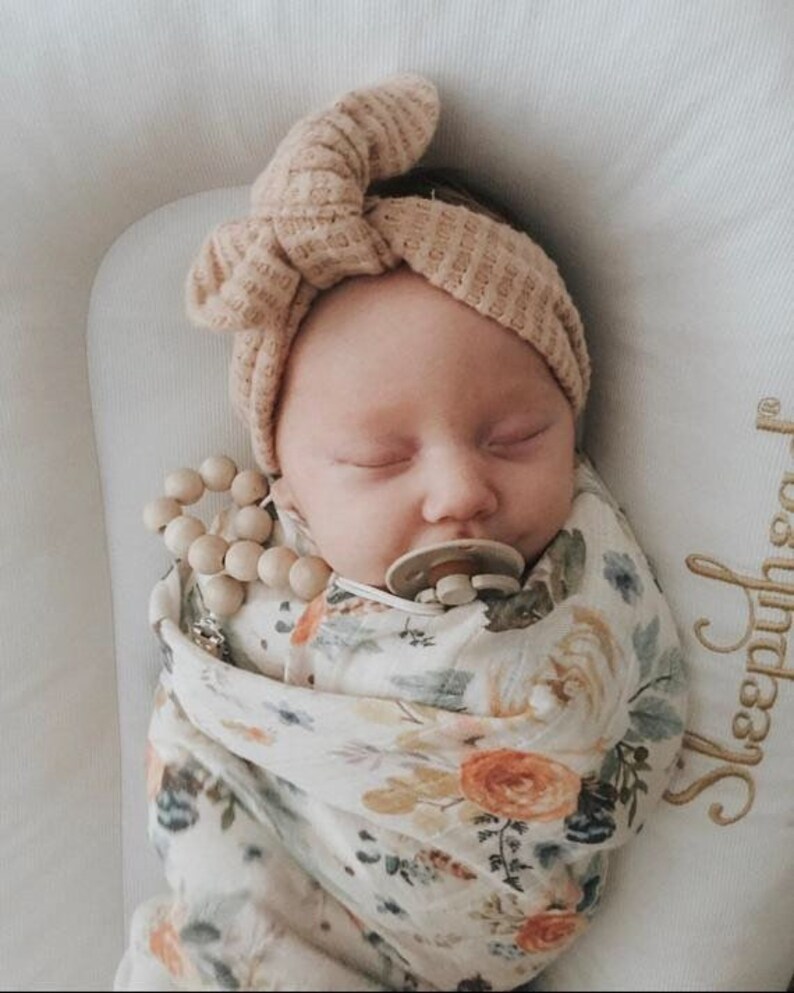 Velvet Knit Headband Newborn Headband Baby Headband Baby Headwraps Soft Waffle Knit Topknot Turbans Baby Shower Gift