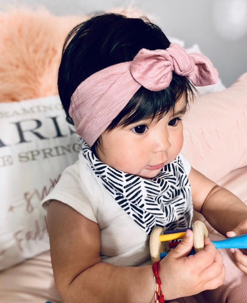 Knotted Headband Baby Headband Knot Headbands Newborn Etsy