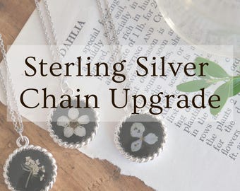 Upgrade to a Sterling Silver Chain