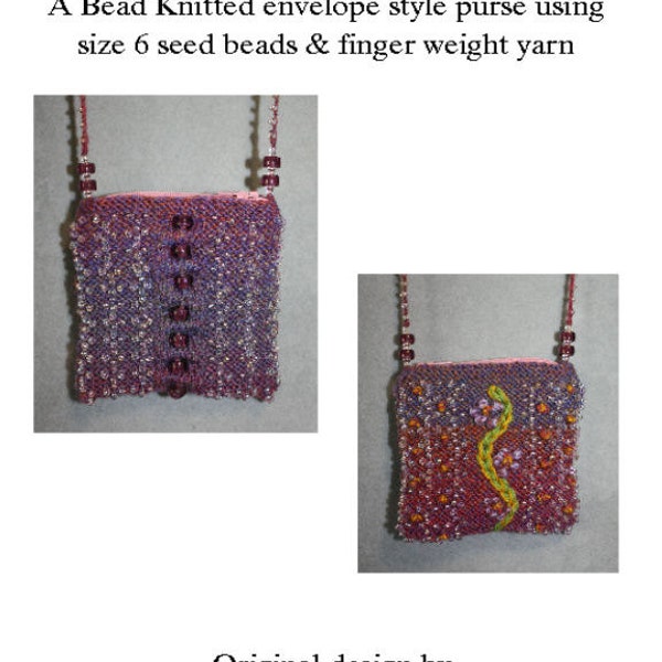 Bead Knitting: Sunny's Bag, PDF VERSION
