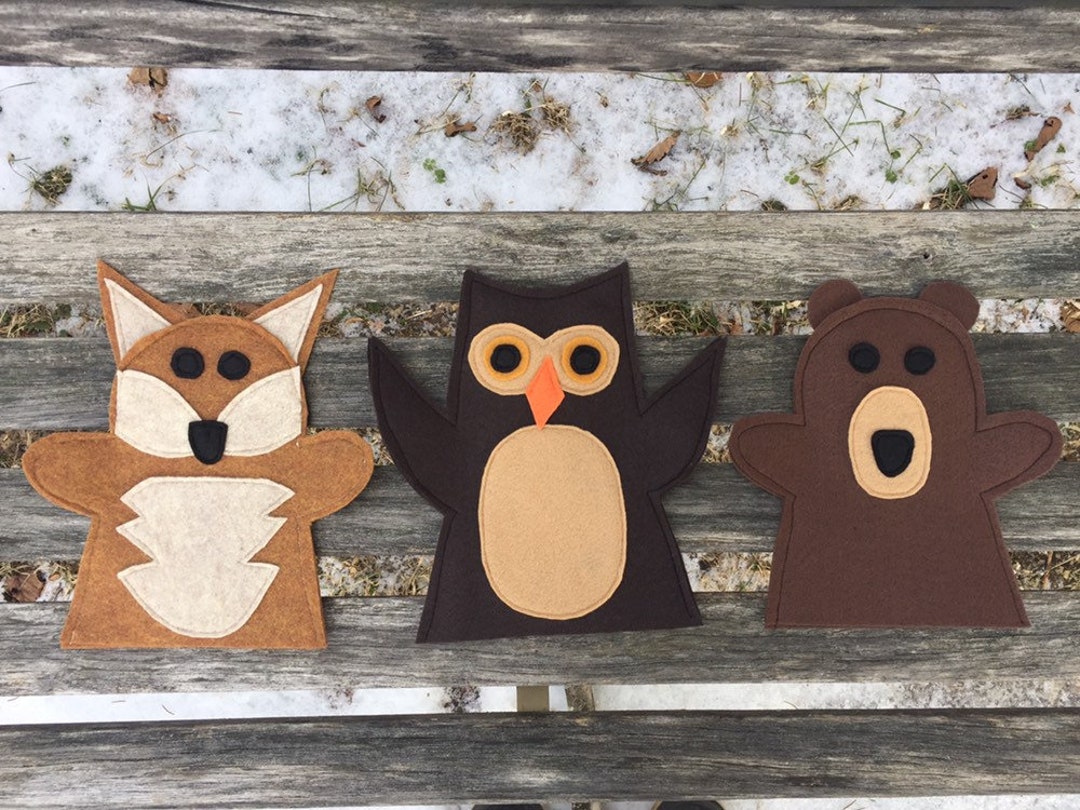 Children’s Felt Hand Puppet Set for Creative and Educational Play, Set ...