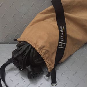 Firefighter SCBA Mask Bag made from repurposed Bunker Gear - Firefighter Gift - T21