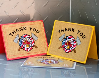 Firefighter Greeting Card - Thank You Card - Congratulations Card - Happy Birthday Card - Firefighter Gift - T1