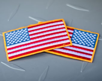 United States Flag Patch - American Flag Patch - Firefighter Uniform Patch - Embroidered Patch - Iron-on Patch - Sew-on Patch - M16