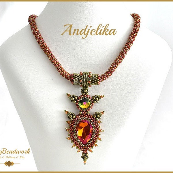 Beading Pattern for the  Andjelika necklace  pa-038