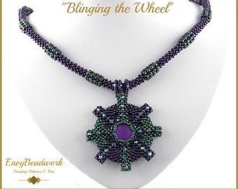 Beading Pattern for the  "Blinging the wheel" Necklace pa-015