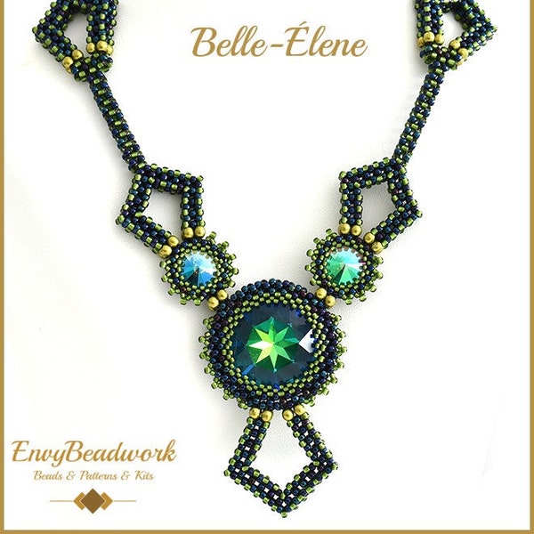 Beading Pattern for the  Belle-Élene necklace pa-039