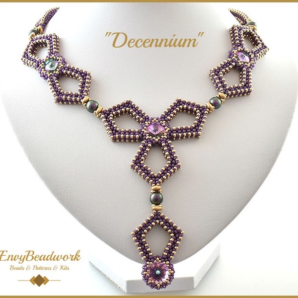 Beading Pattern for the Decennium necklace pa-036