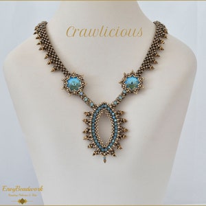 Beading Pattern for the Crawlicious Necklace pa-055 Englisch and Nederlands