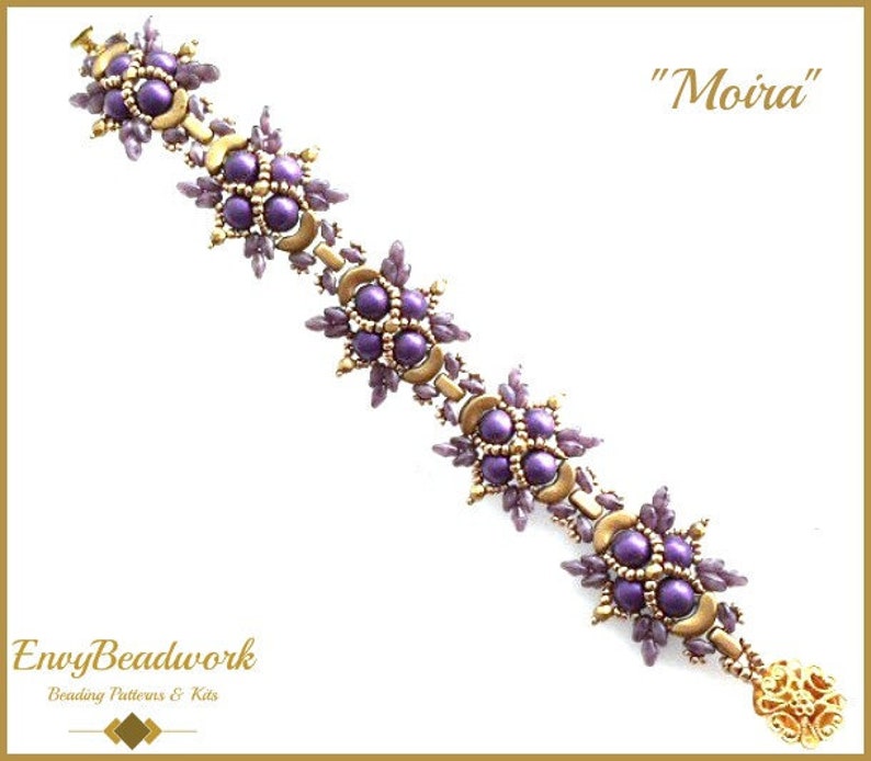 Beading Pattern for the Moira Bracelet pa-008 image 1