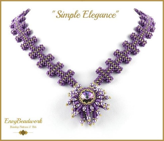 Beading Pattern for the  "Simple Elegance" Necklace pa-028